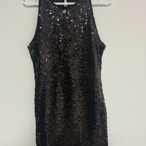 Dynamite Black Sequin Mini Dress